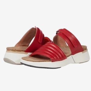NAOT Kiss Red Leather Vesta Women's Sandals 38